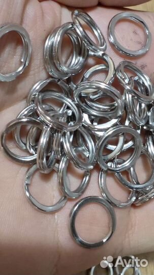 Кольцо из нержавеющей стали 100шт. 15мм 600р