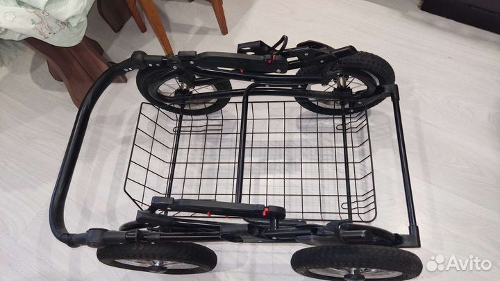 Коляска зимняя детская 1в1 Индиго