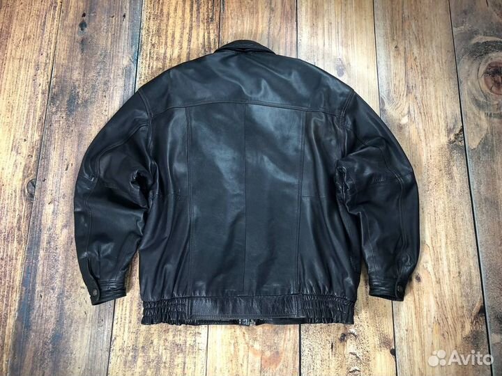 Винтажный бомбер xxxl пилот кожаная куртка из 90х