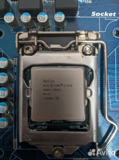 Материнская плата lga 1155, i5-3550, 2x4gb ram