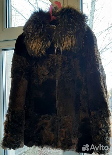 Продам теплую шубу из козы и мутона