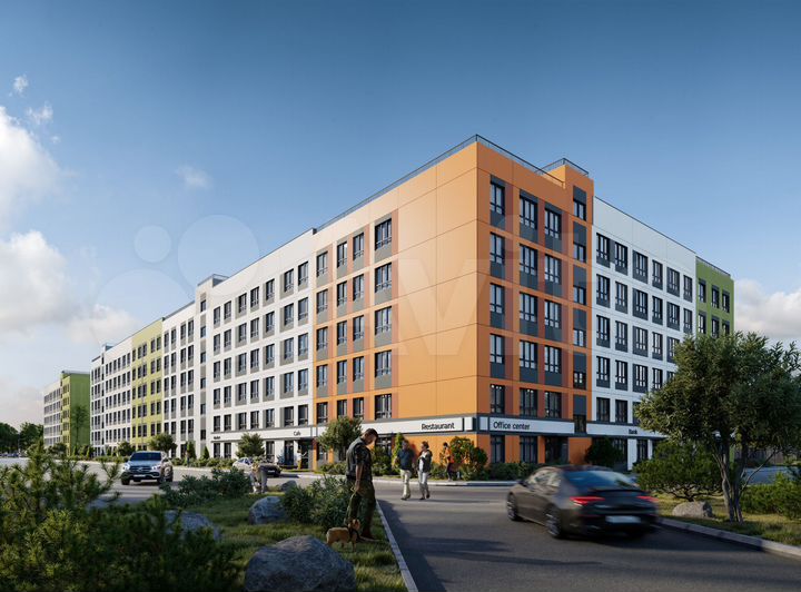 3-к. квартира, 64,1 м², 1/6 эт.