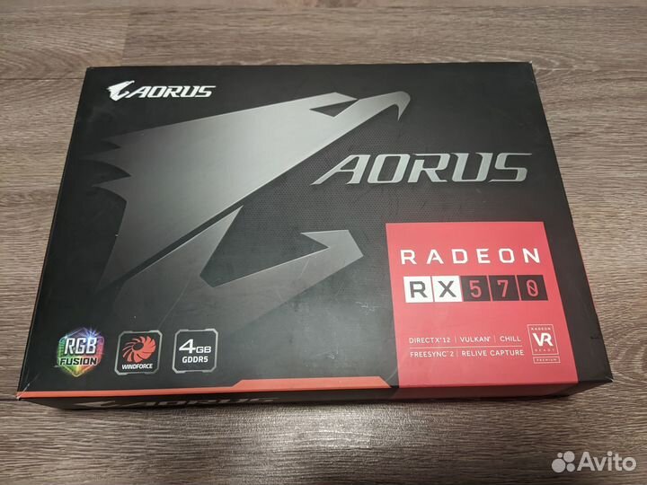 Видеокарта Gigabyte AMD Radeon RX 570 aorus