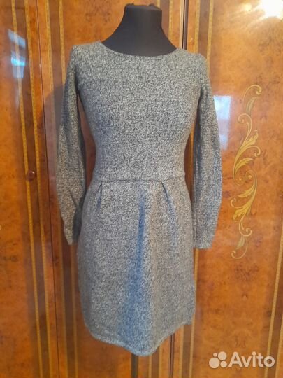 Платье теплое hallhuber шерсть 40-42