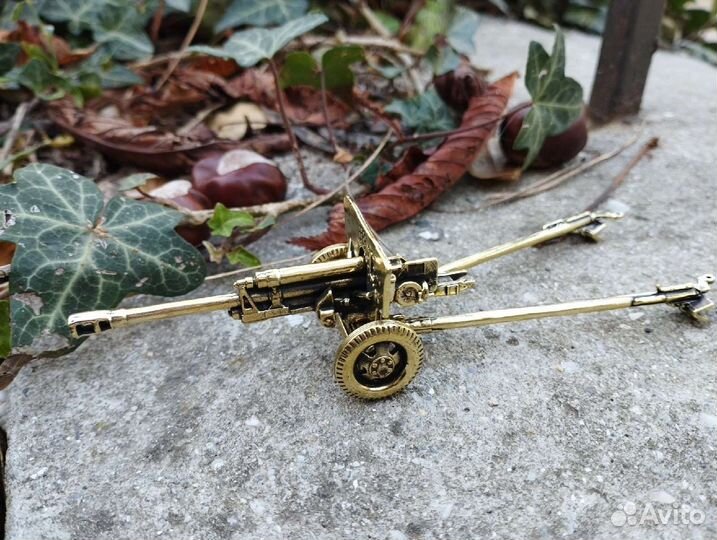 Модель пушки миниатюра бронза ручная работа