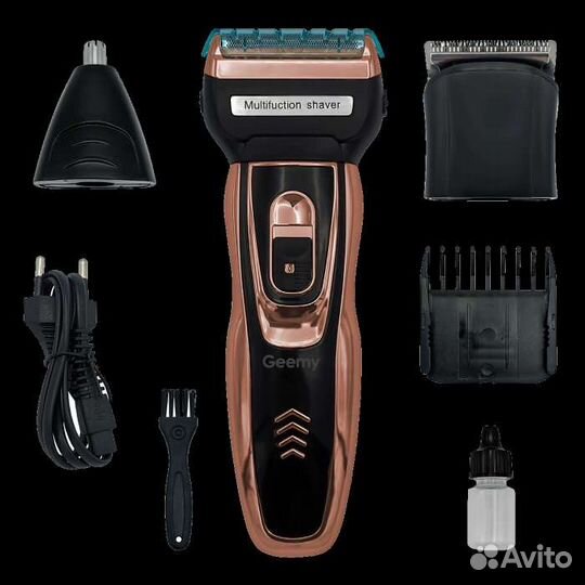 Триммер 3в1 для стрижки шейвер Geemy GM-598