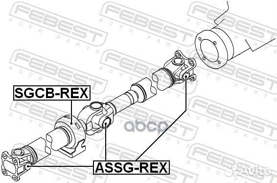 Крестовина карданного вала 27X82 assgrex Febest