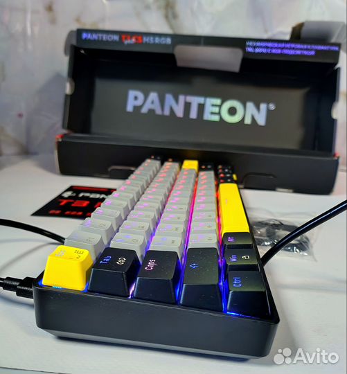 Новая игровая клава panteon T3 CS HS RB White