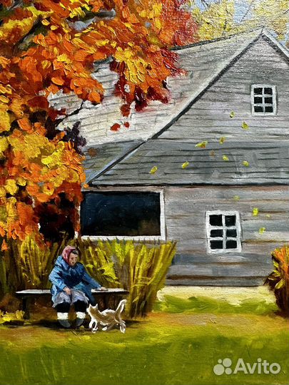 Картина маслом в наличии «Золотая осень»