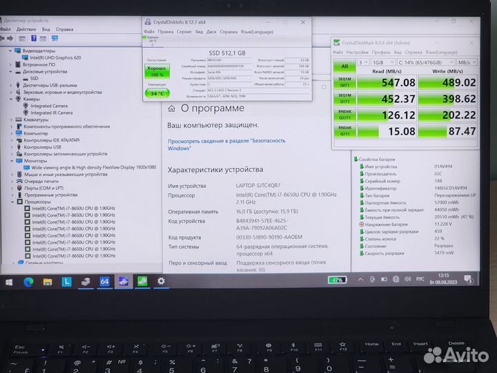 Топовый ультрабук ThinkPad X1 Carbon 6 на i7 Gen 8
