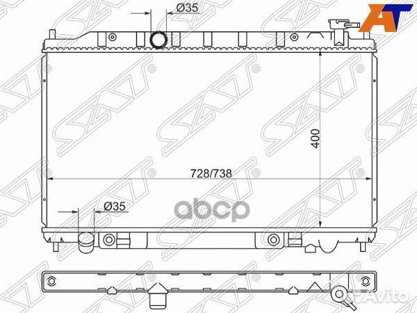 Радиатор Nissan Teana 03-08 / Altima 01-06 / Ma