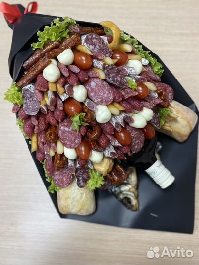 Мужской букет/мясной колбасный букет мужчине