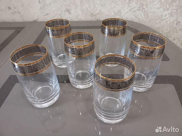 Бокалы Bohemia, Чехия, 6 шт, объем 250 мл