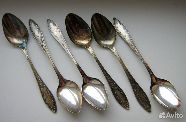 Мельхиоровые ложки вилки ножи СССР