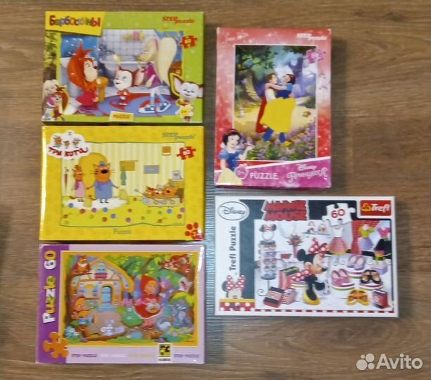 Пакетом паззлы для девочки