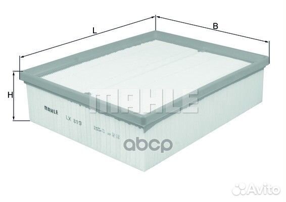 Фильтр воздушный LX819 Mahle/Knecht