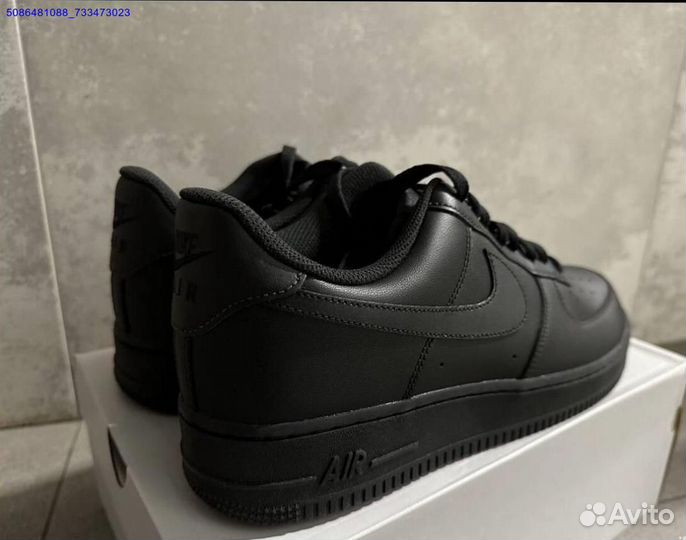 Кроссовки Nike air force 1 black оригинал