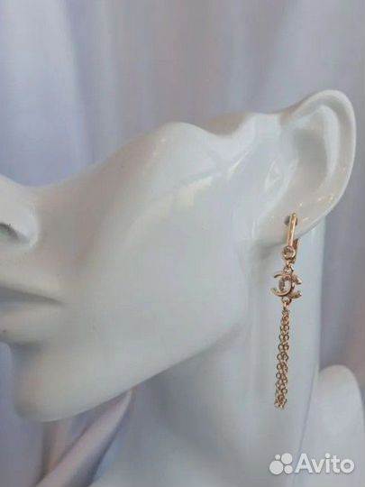 Серьги Шанель