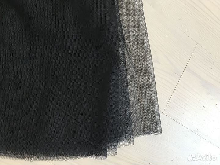 Юбка из фатина многослойная черная