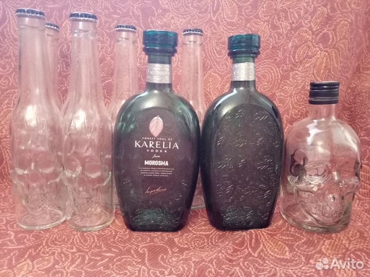 Бутылки стеклянные для хранения, декора,творчества