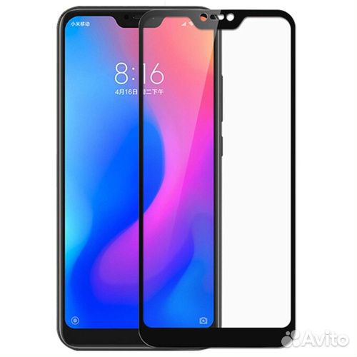 Защитное стекло 9D для Xiaomi Redmi 6 Pro/Mi A2 Li