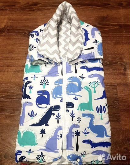 Конверт-одеяло, легкое вязаное одеяло