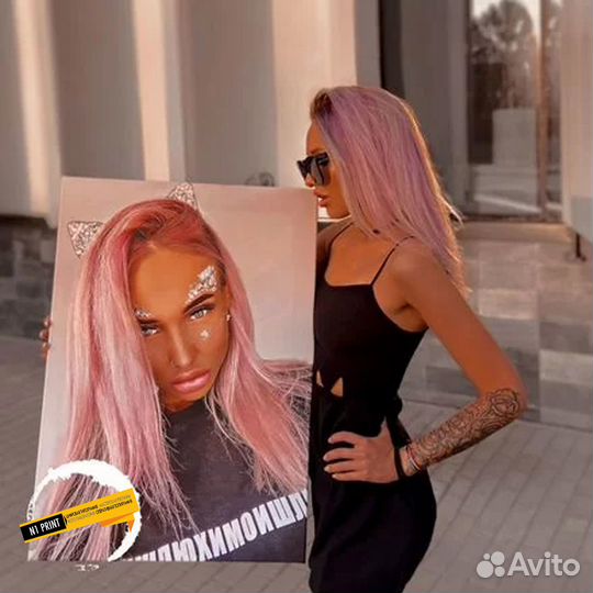 Печать фото на холсте за 1 день, портрет по фото