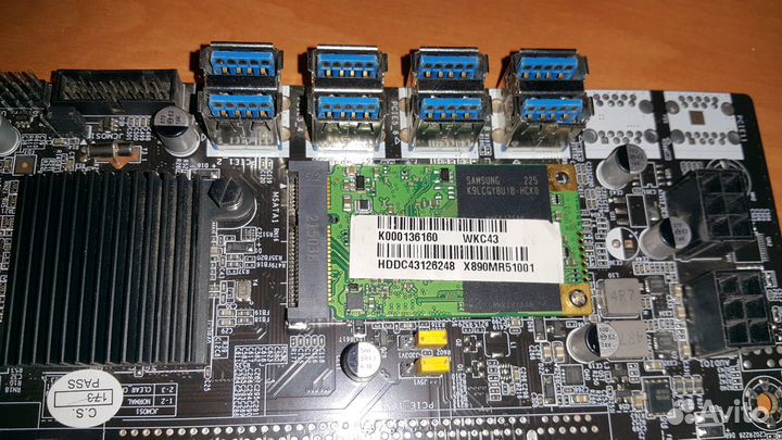 Материнка B75+SSD 64Gb