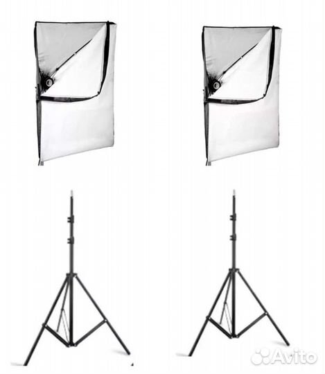 Комплект 2-х софтбоксов постоянного света под Е27