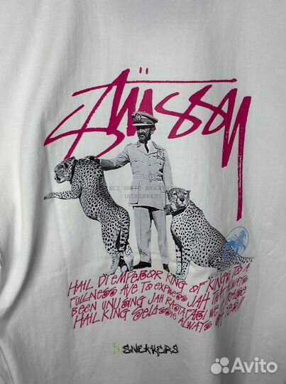 Футболка Stussy leo белая