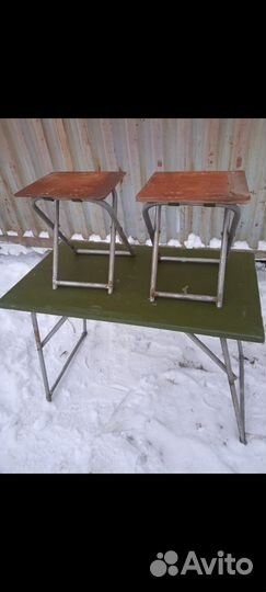 Стол и стулья раскладные СССР