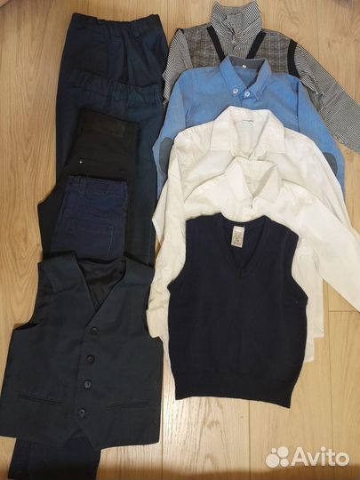 Одежда к школе(брюки, рубашки, жилетки)