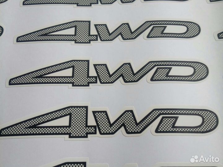 Наклейки 4wd Toyota Corolla Runx Allex Fielder