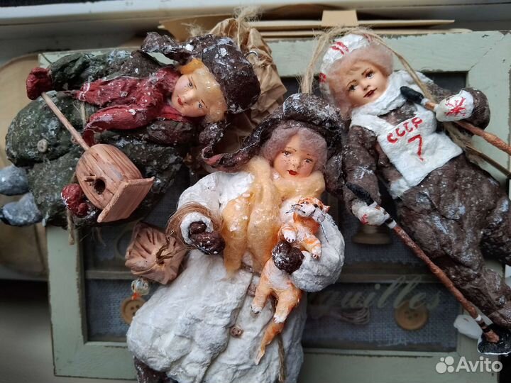 Игрушки ватные 3 шт