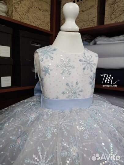 Платье снежинки