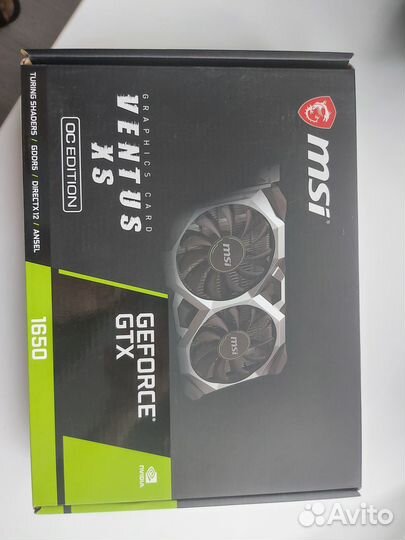 Видеокарта Msi geforce gtx 1650 4gb