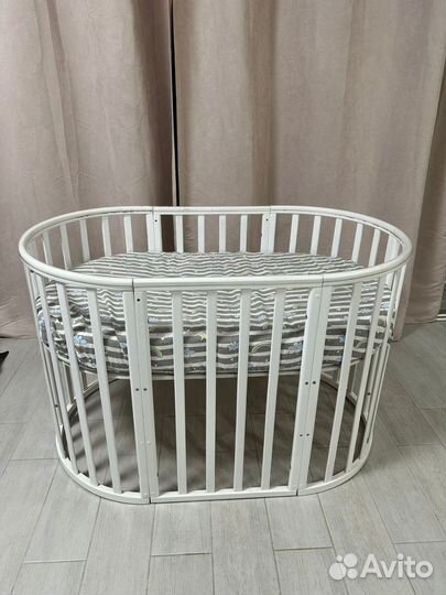 Детская кроватка трансформер с двумя матрасами