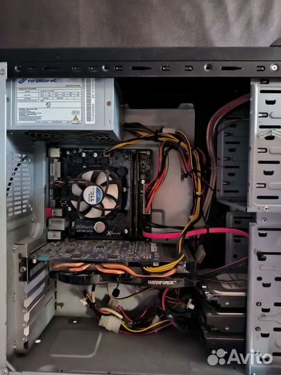Системный блок intel core i3, компютер, монитор