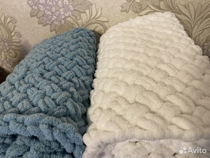 Плед из ализе пуффи