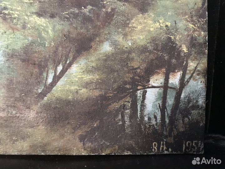 Картина масло, холст, 50-гг. Размер 37х25,5см