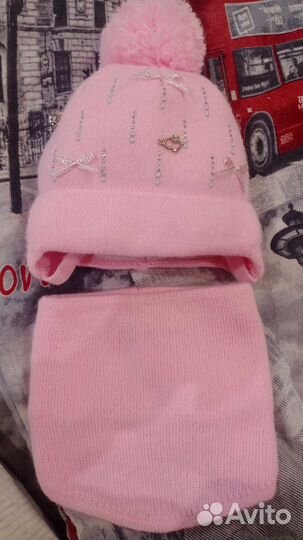 Комплект шапка, шарф