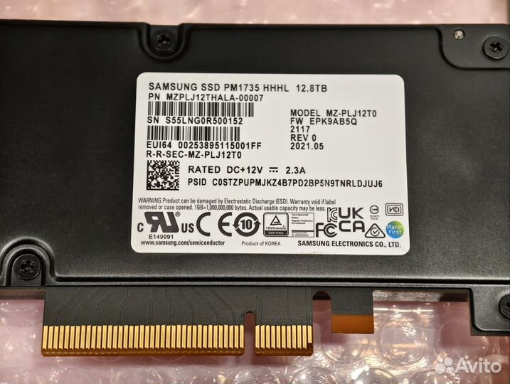 Ssd Samsung pm1735 12.8t hhhl aic