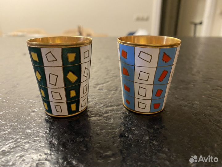 Рюмки эмаль СССР люм