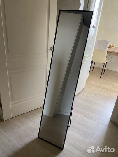 Зеркало напольное в раме 33х153 см черное