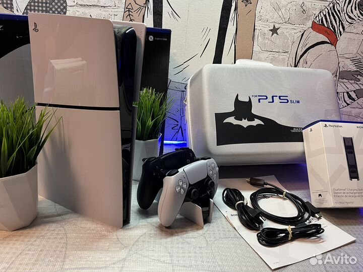 Sony playstation 5+2-гейм+заряд+750игр