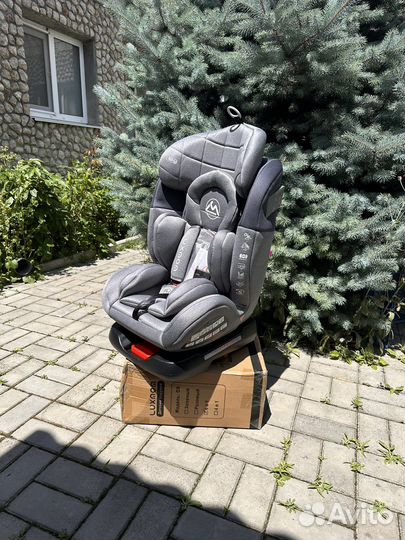 Детское автокресло luxmom 210 (серое )