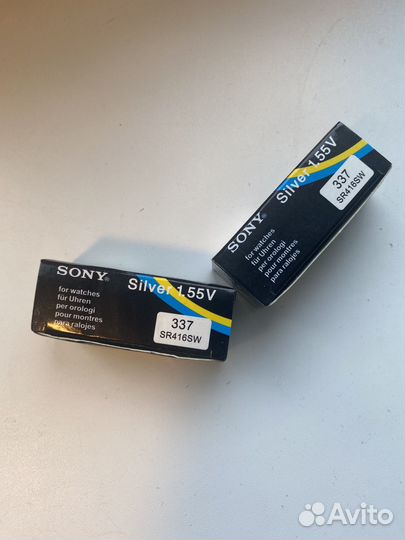 Батарейки для микронаушника sony 337 (SR416SW)