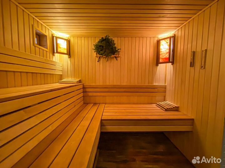 Русская баня на дровах с чаном