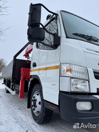 Бортовой грузовик Mitsubishi Fuso Canter TF с КМУ UNIC, 2019
