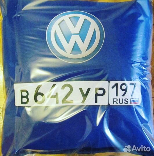 Подушки с гос-номером и маркой вашего авто